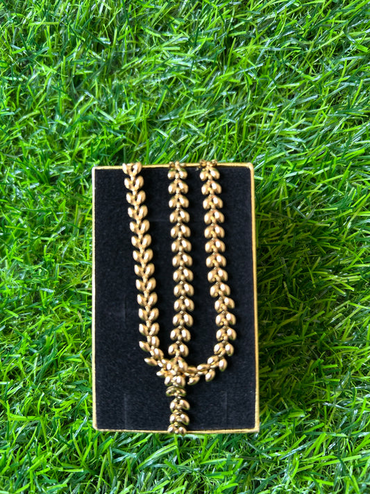 Set cadena y pulsera hojas
